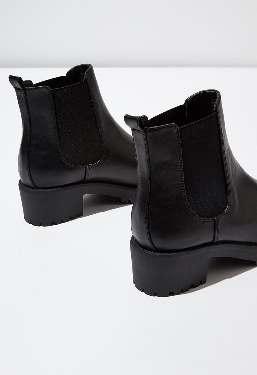 Cotton On - Kennedy gusset boot - black smooth
