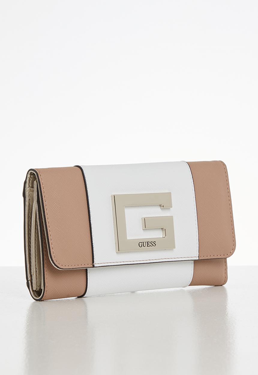 GUESS - Kamryn multi clutch - neutral & white
