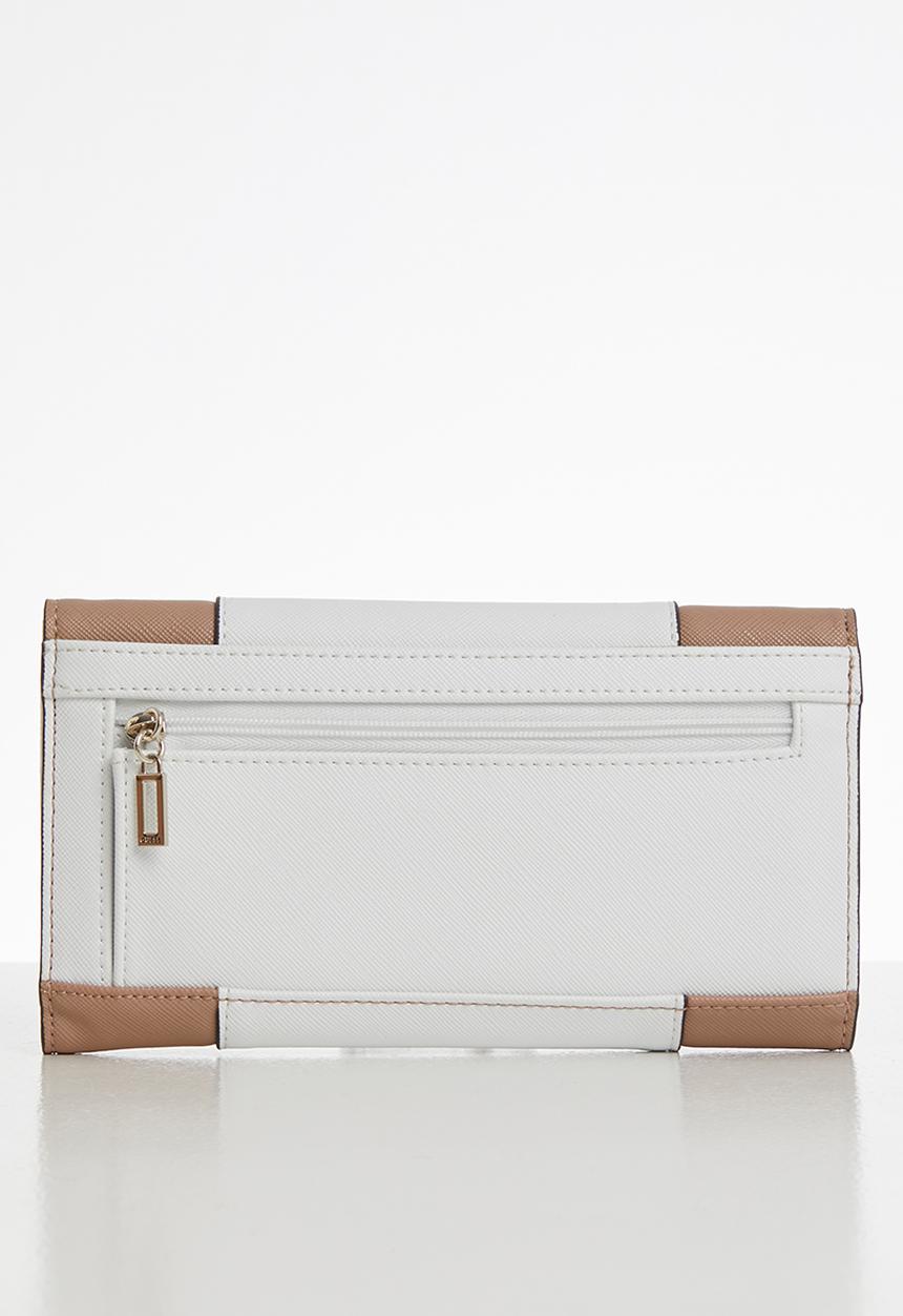 GUESS - Kamryn multi clutch - neutral & white