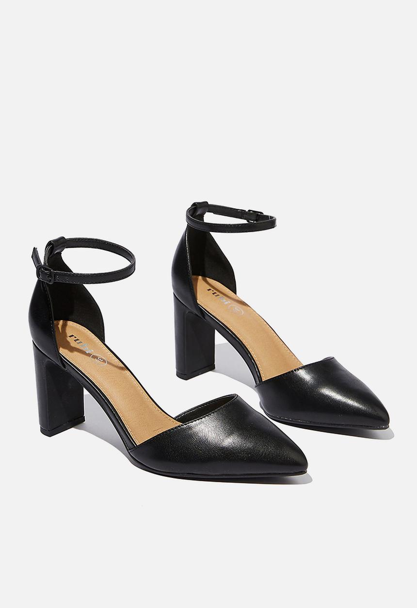 Cotton On - Jeanne closed toe heel - black smooth