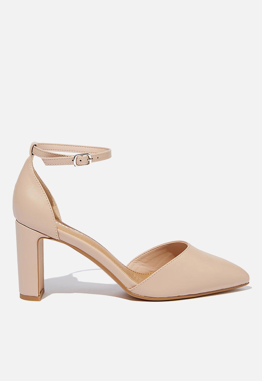 Cotton On - Jeanne closed toe heel - pale taupe