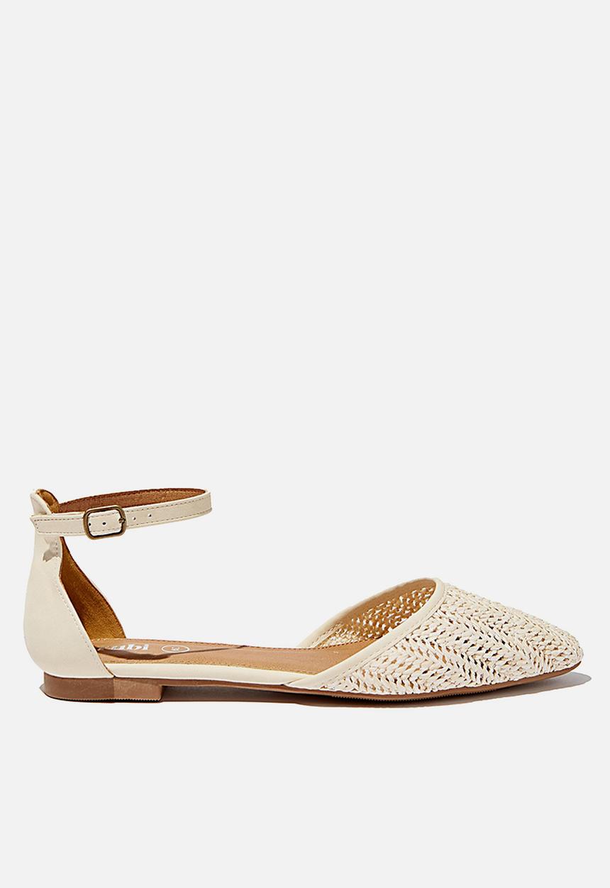 Cotton On - Naomi ankle strap - off white raffia