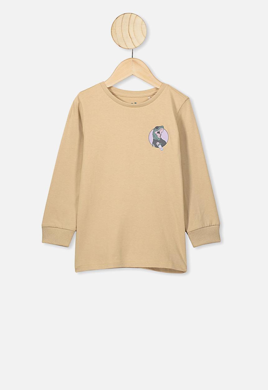 Cotton On - Tom long sleeve tee - beige 