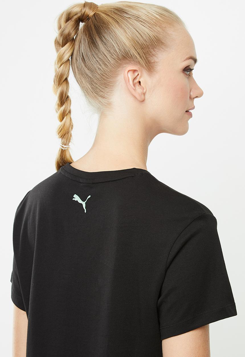 PUMA - Evide form stripe tee - black