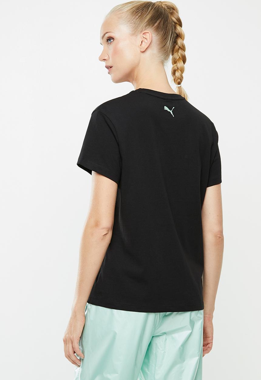 PUMA - Evide form stripe tee - black