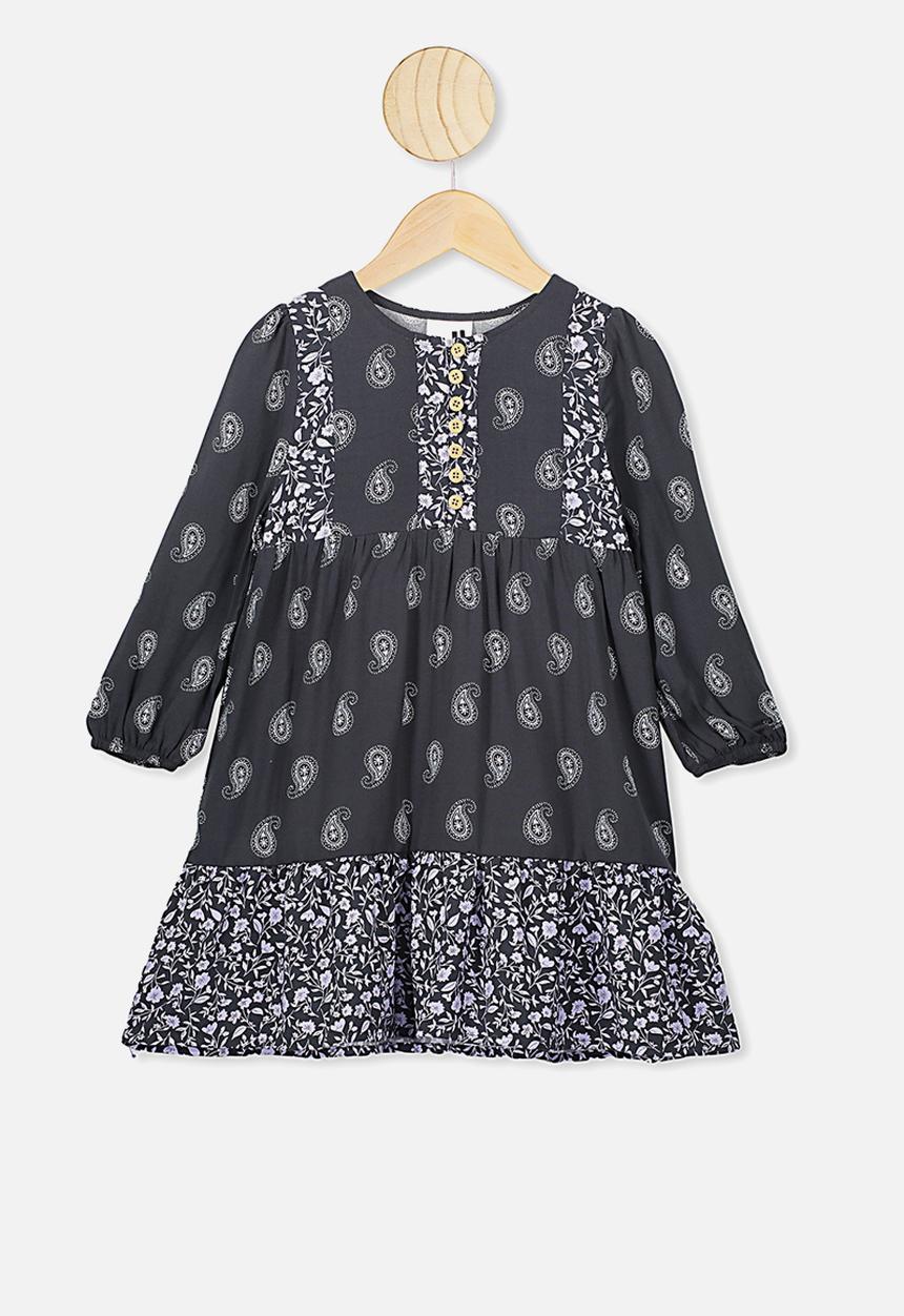 Cotton On - Ebony long sleeve dress - phantom