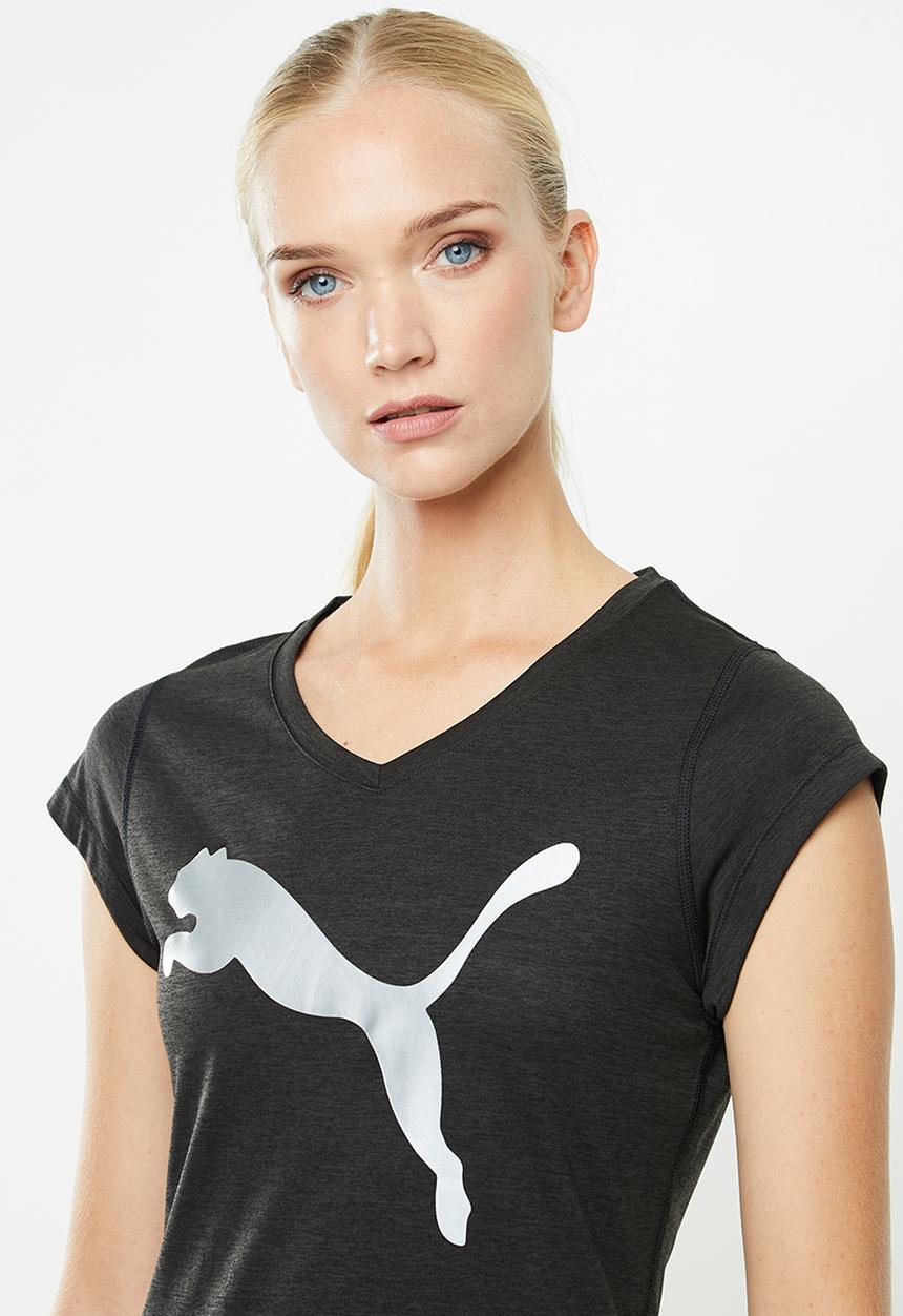 PUMA - Heather cat tee - charcoal 