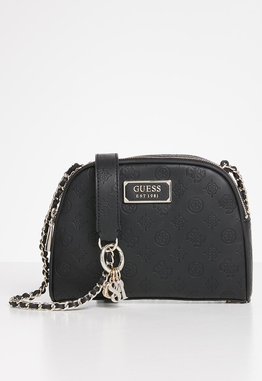 GUESS - Logo love crossbody top zip - black