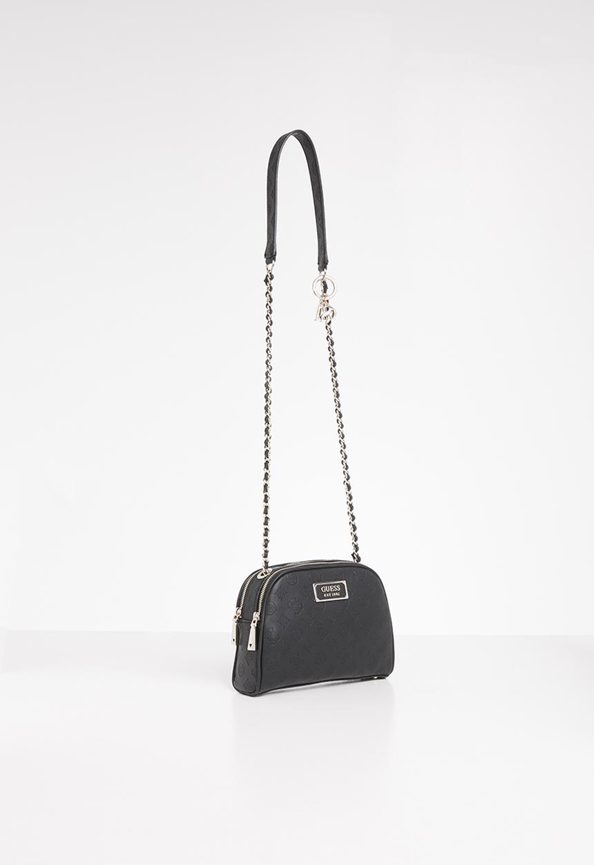 GUESS - Logo love crossbody top zip - black