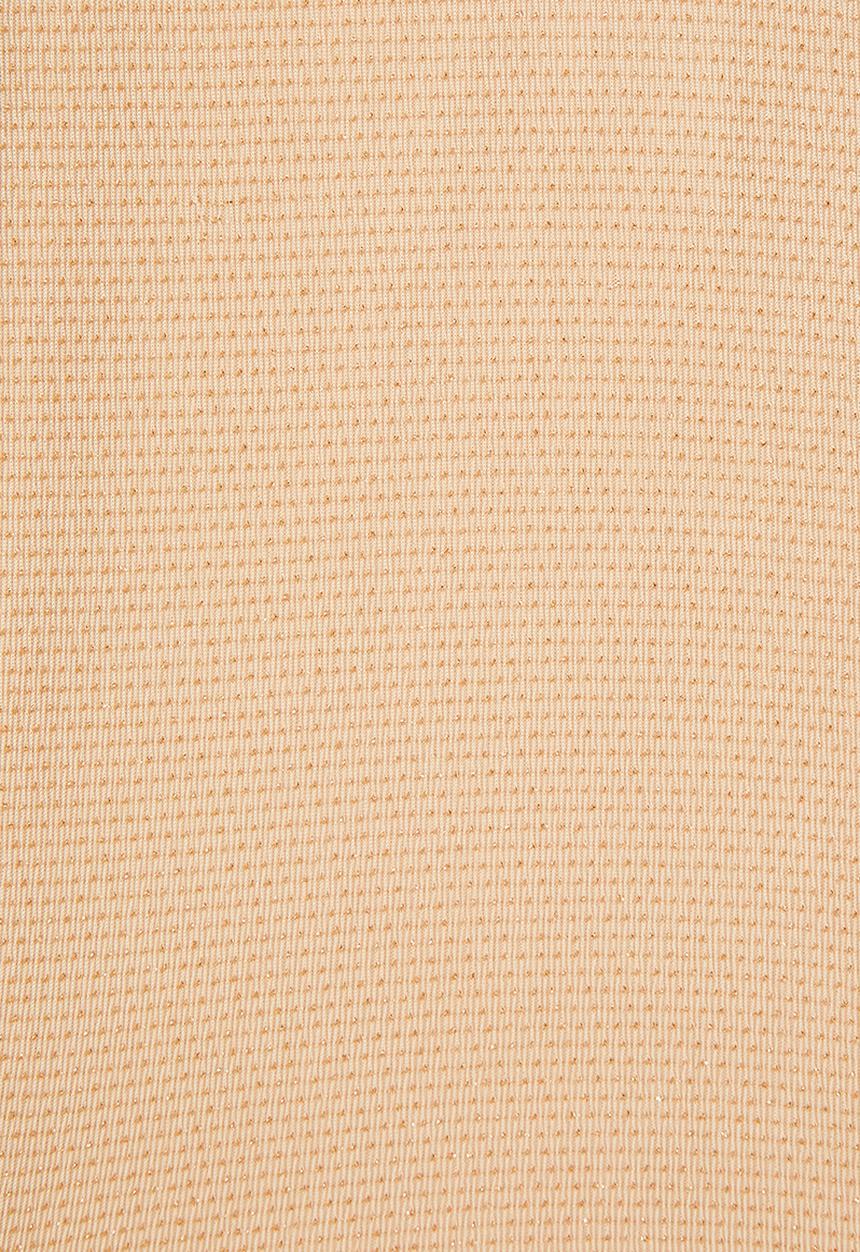 VELVET - Cowl midi bodycon - Cuban sand