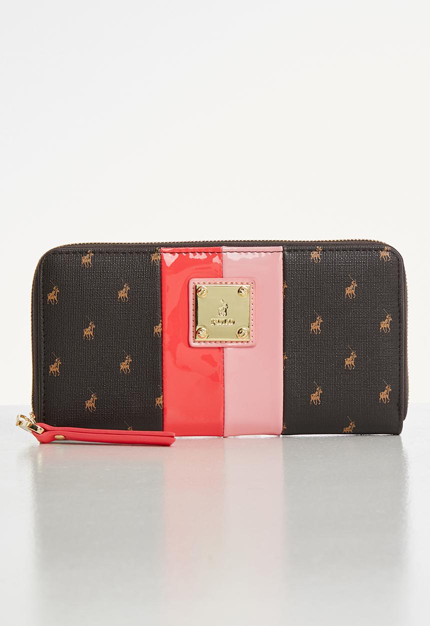 POLO - Brighton zip around purse - brown