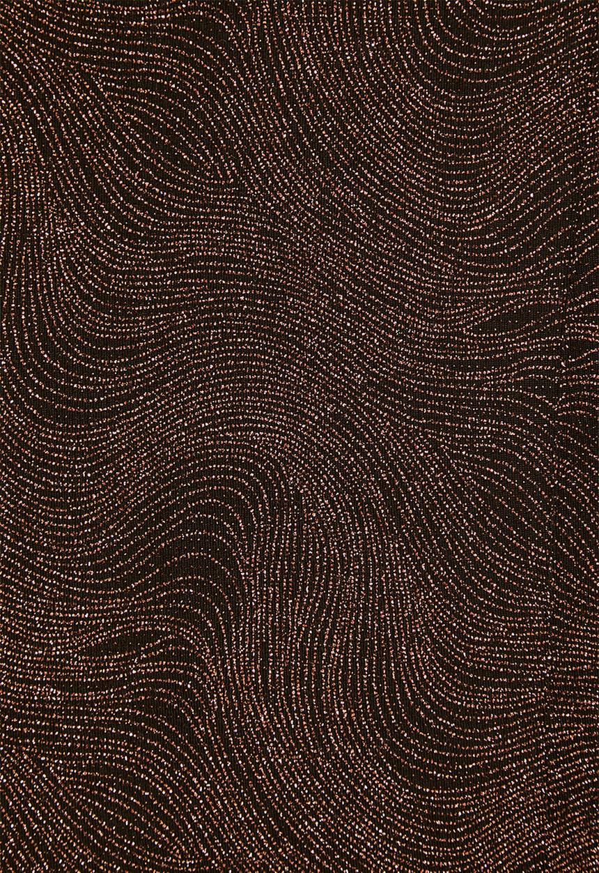 VELVET - Sparkle maxi dress - black & copper