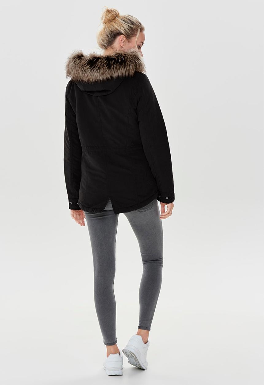 ONLY - New lucca parka jacket - black