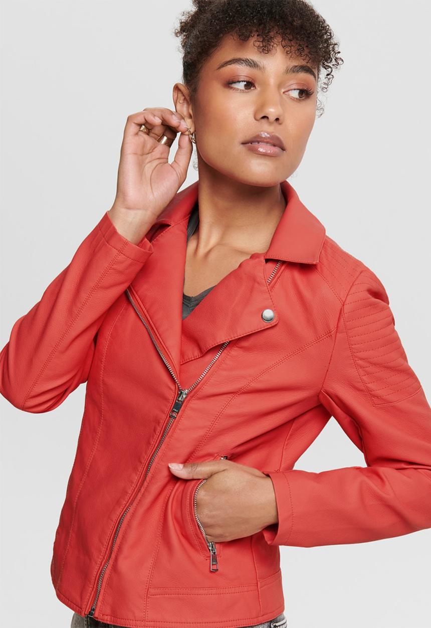 ONLY - Melanie biker jacket - red