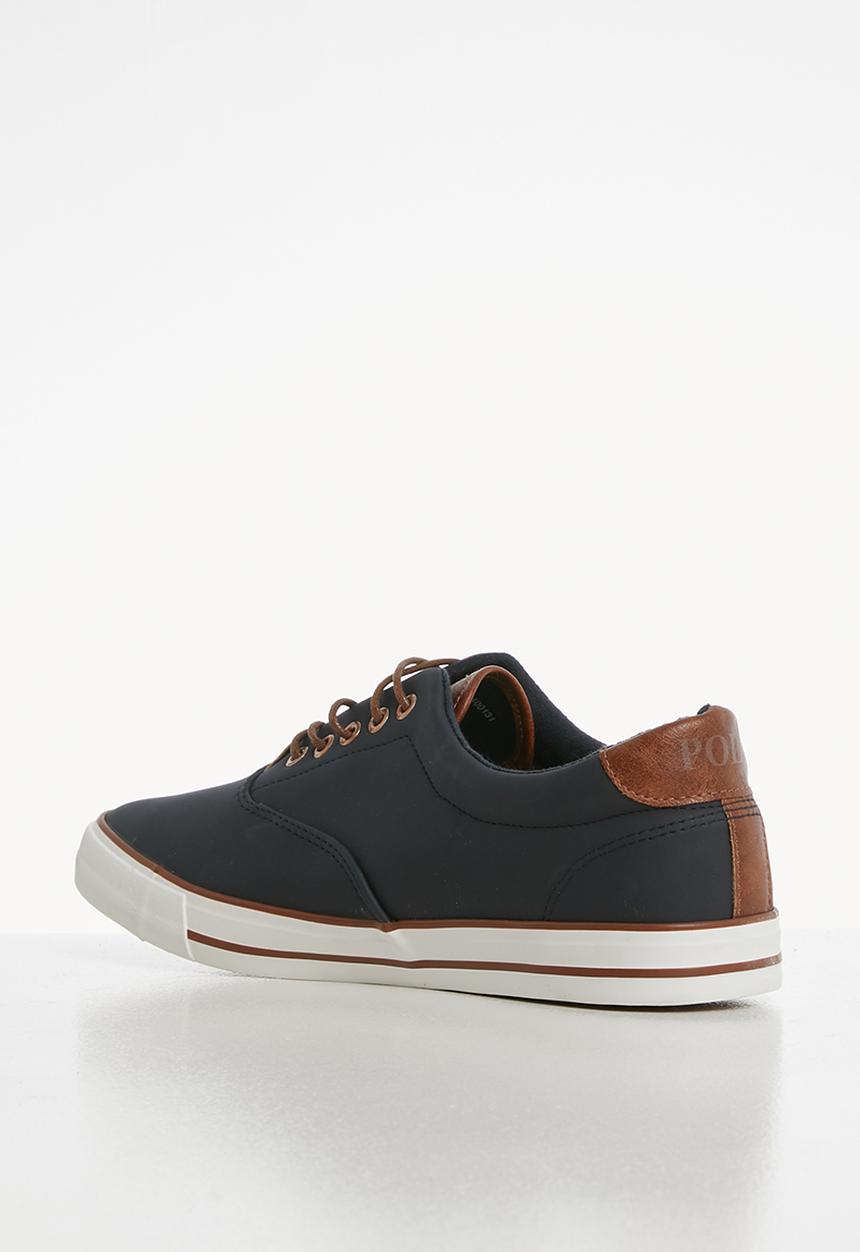 POLO - Carl contrast sneaker - navy