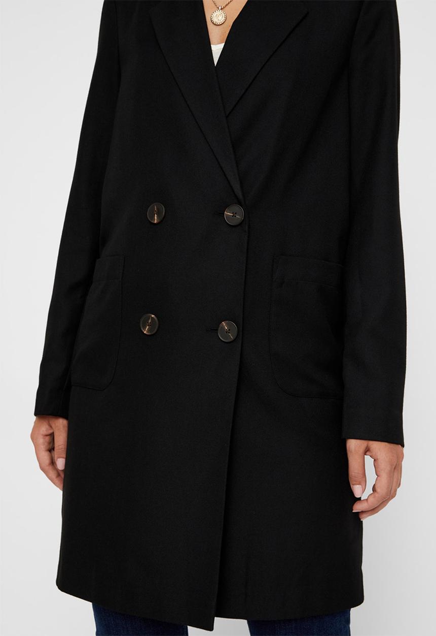 Vero Moda - Maja check blazer - black