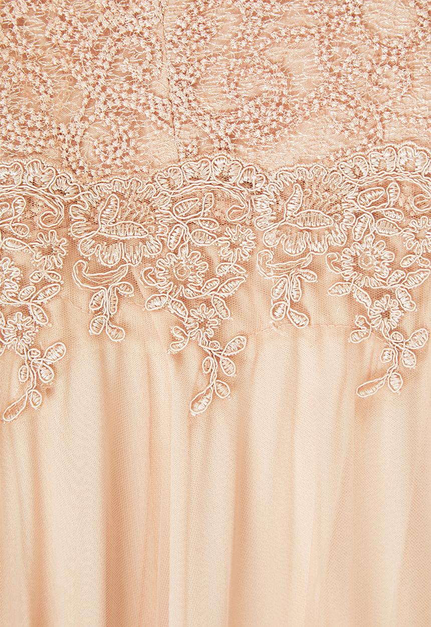 VELVET - Lace cami maxi dress - dusty pink