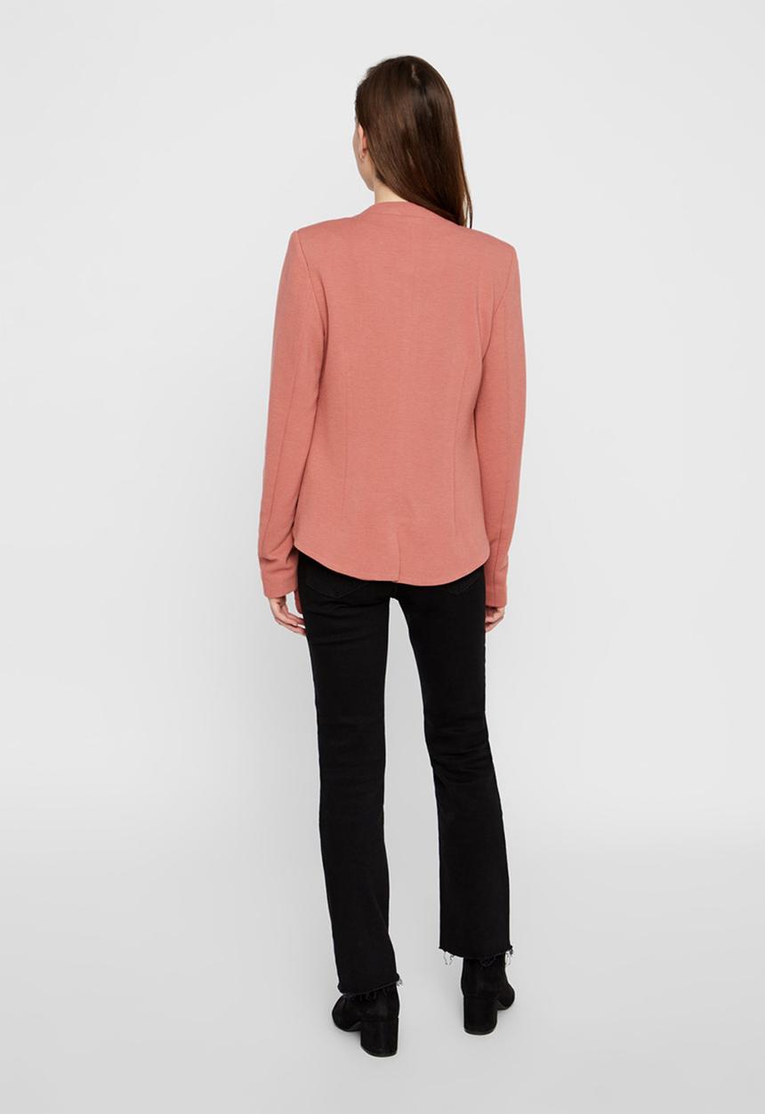 Vero Moda - Maki long sleeve jersey blazer - pink 