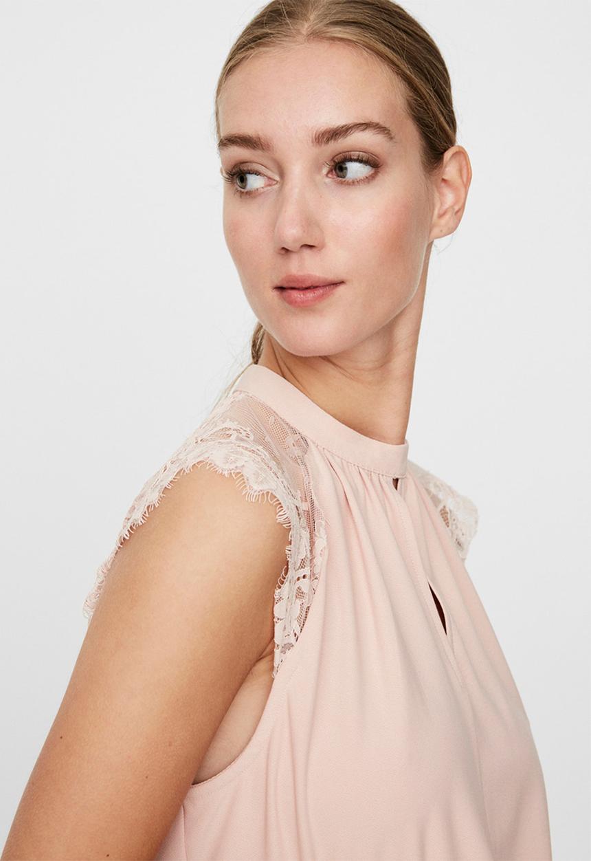Vero Moda - Milla lace blouse - pink 