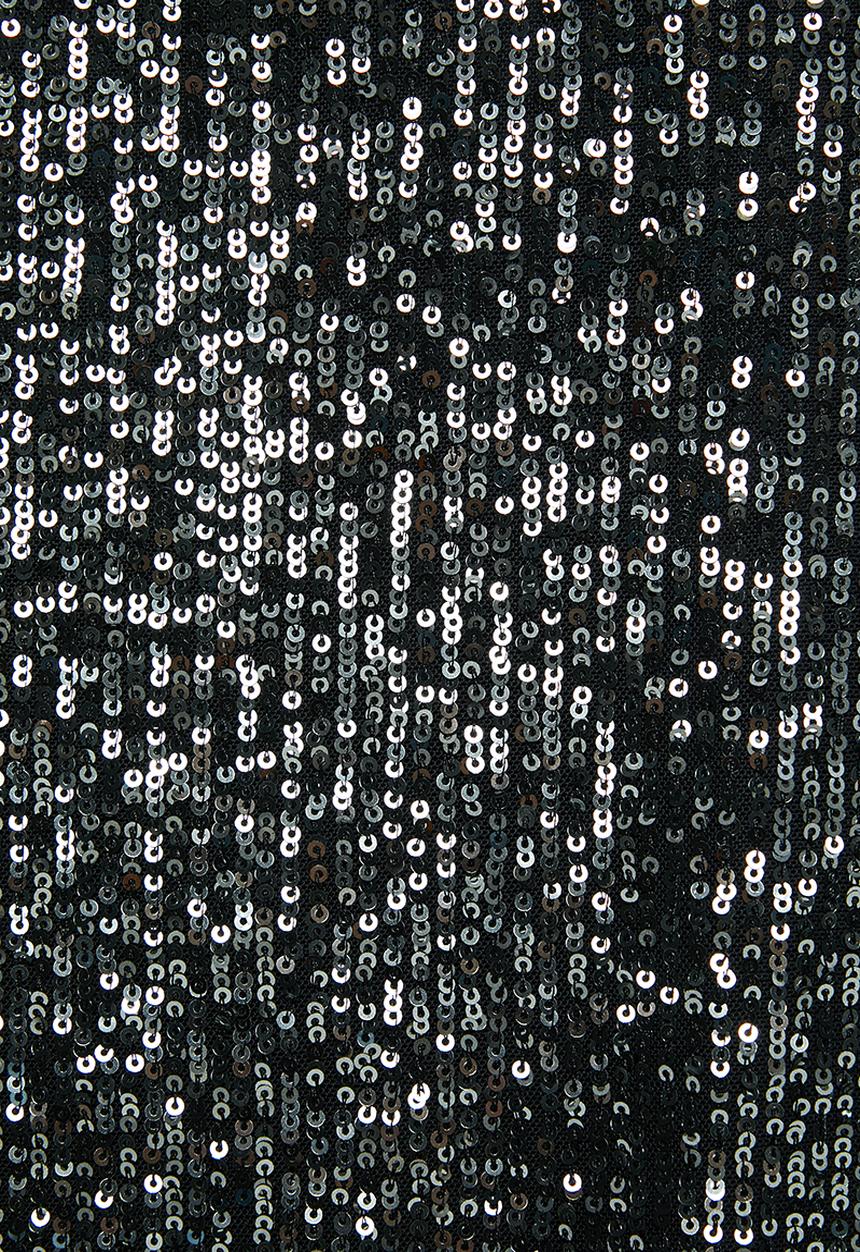 MILLA - Sequin bardot dress - black
