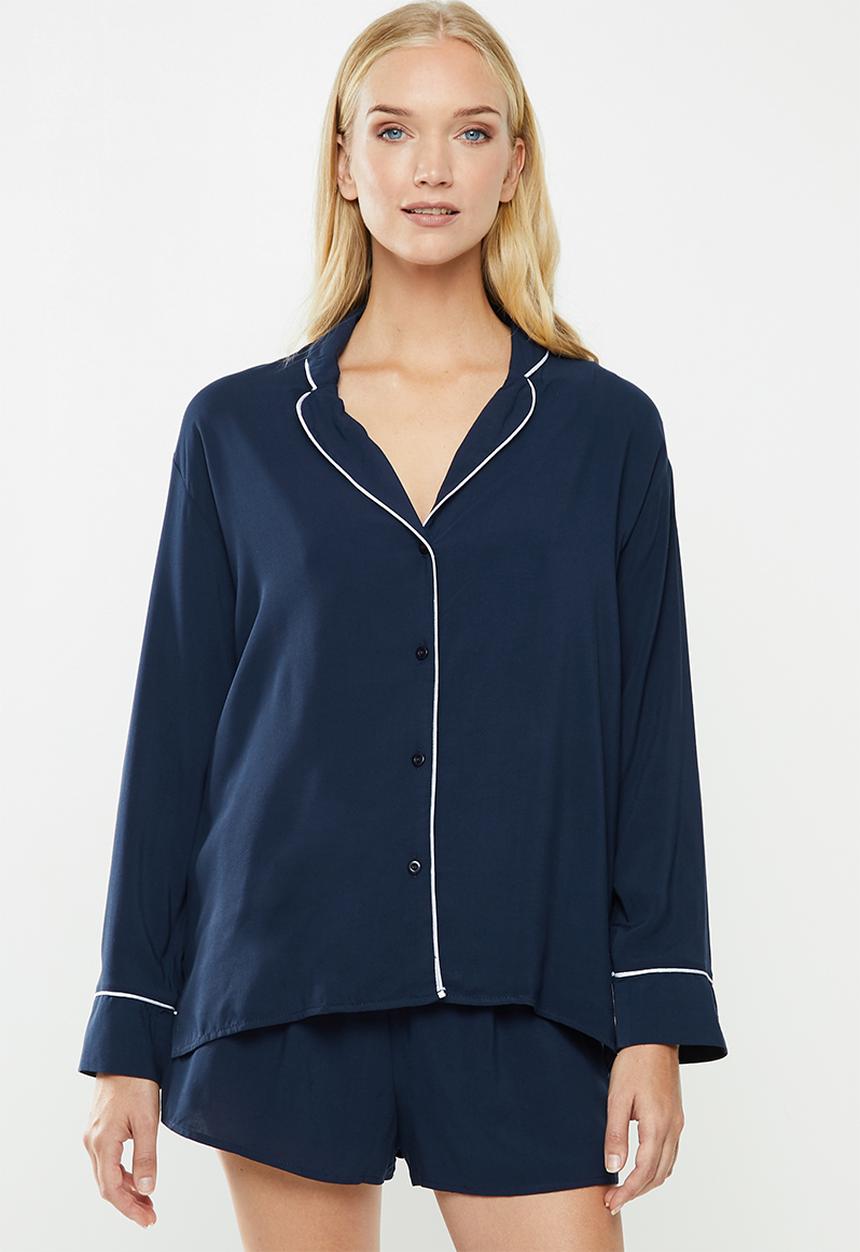 Superbalist - Sleep shirt  & shorts set - navy