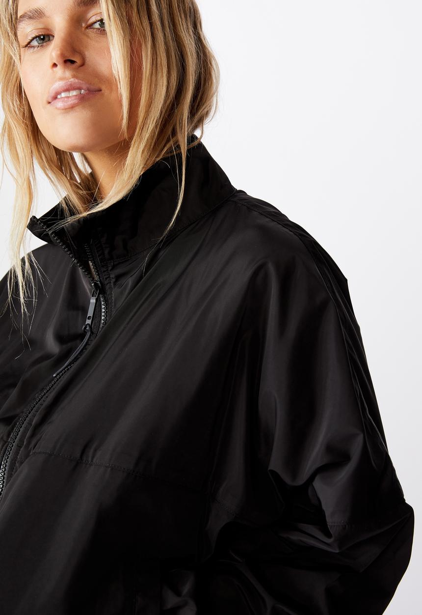 Cotton On - Cropped summer anorak - black
