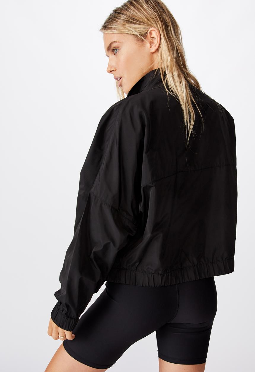 Cotton On - Cropped summer anorak - black
