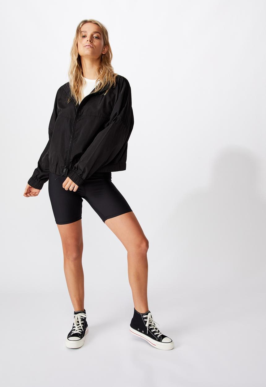 Cotton On - Cropped summer anorak - black