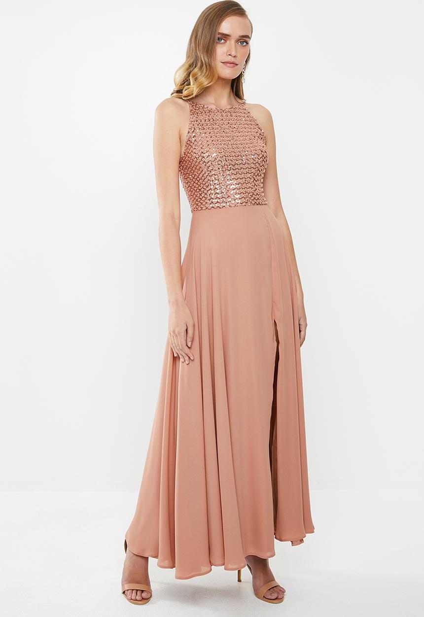MILLA - Halter maxi dress - rose