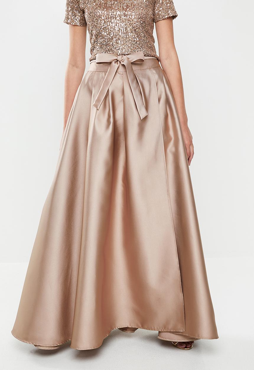 MILLA - Satin maxi skirt - pink