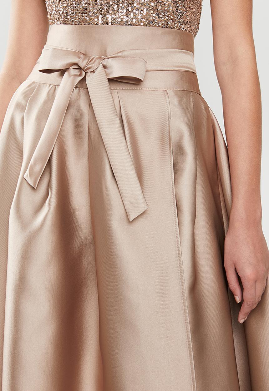 MILLA - Satin maxi skirt - pink