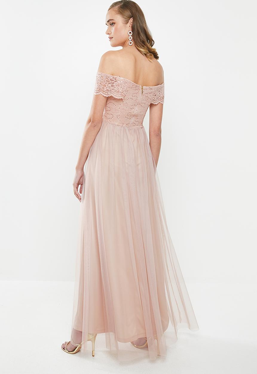 MILLA - Lace maxi dress - pink