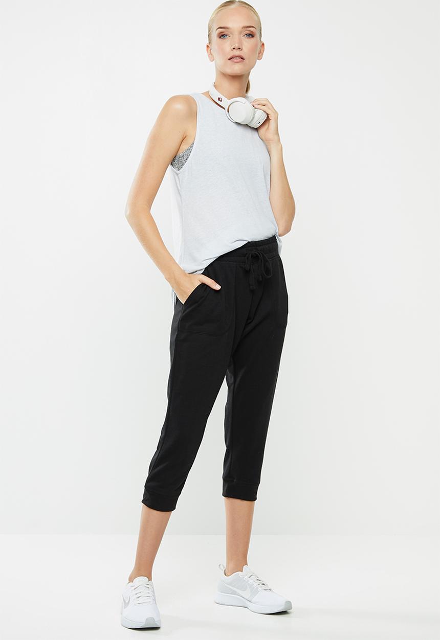 Cotton On - Cropped gym track pants - black