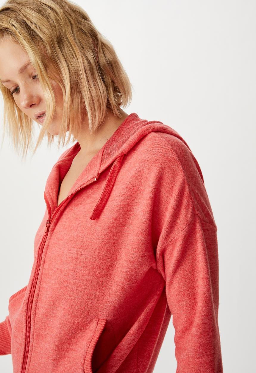 Cotton On - Supersoft zip through - pink 