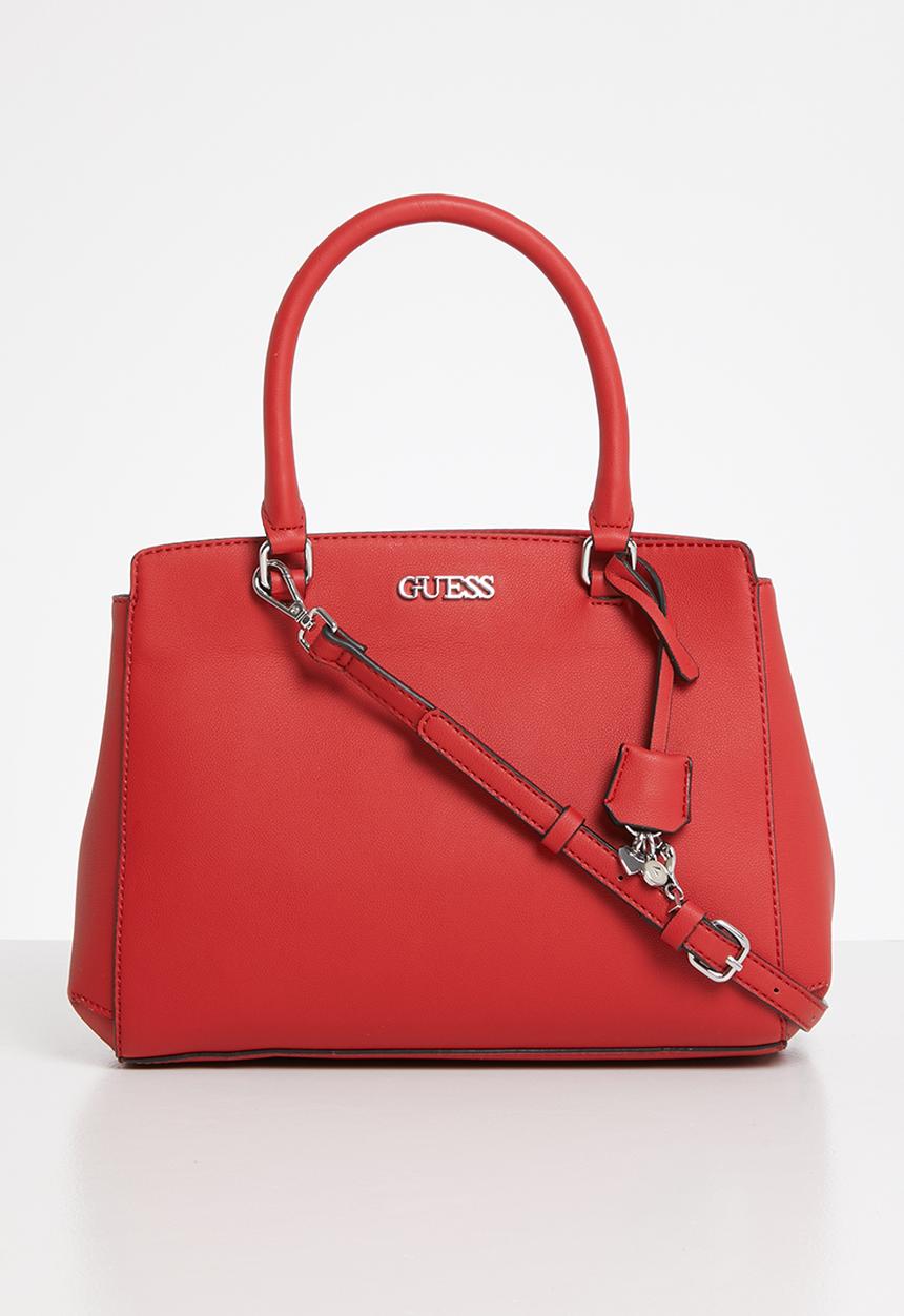 GUESS - Declan large satchel - rouge