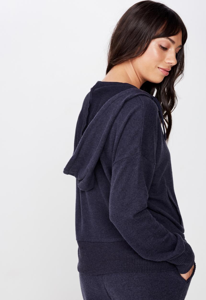 Cotton On - Supersoft zip through - navy
