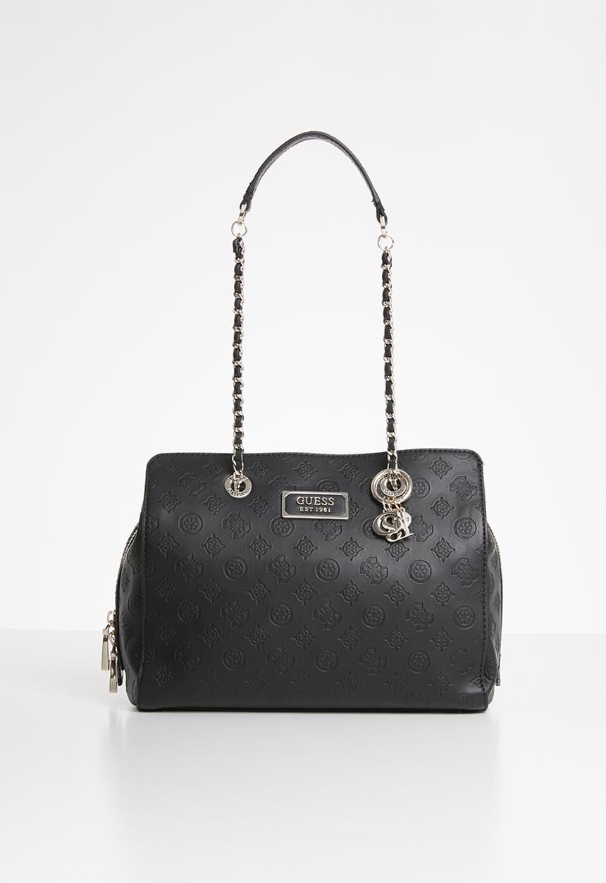 GUESS - Logo love girlfriend satchel - black