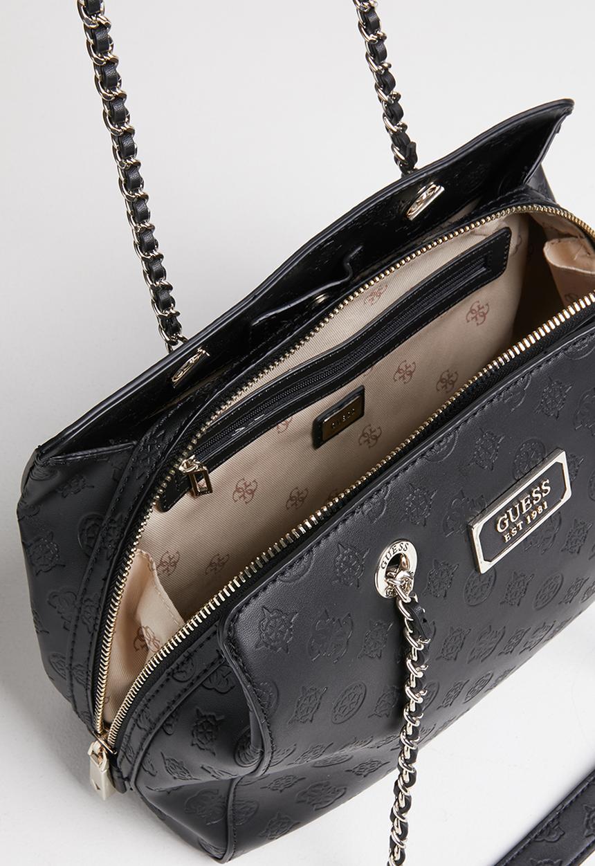 GUESS - Logo love girlfriend satchel - black