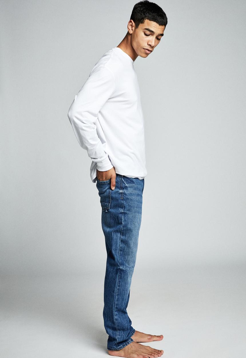 Cotton On - Tapered leg jean - aged indigo