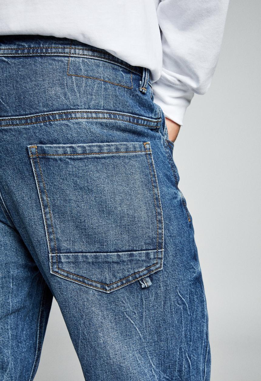 Cotton On - Tapered leg jean - aged indigo