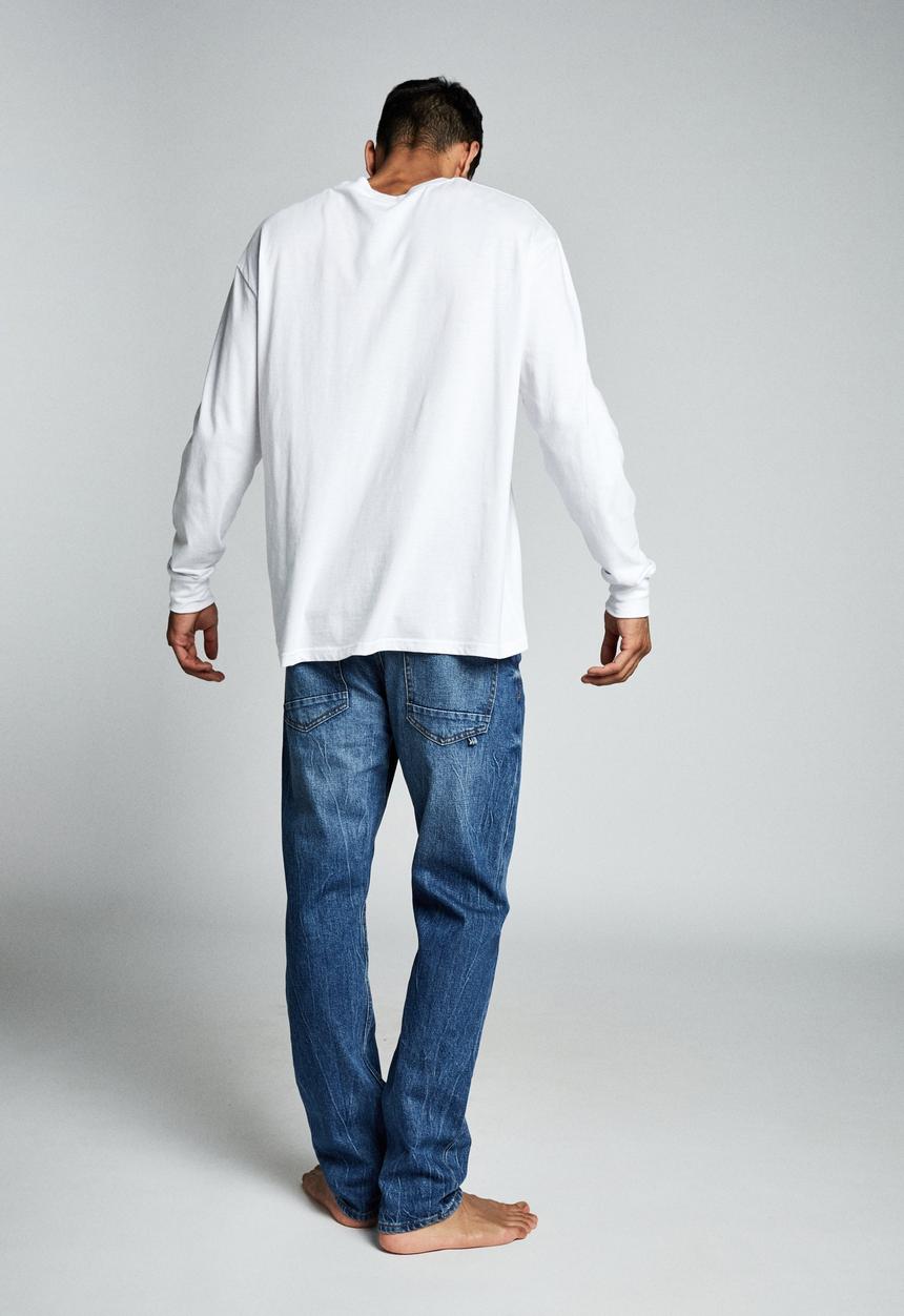 Cotton On - Tapered leg jean - aged indigo