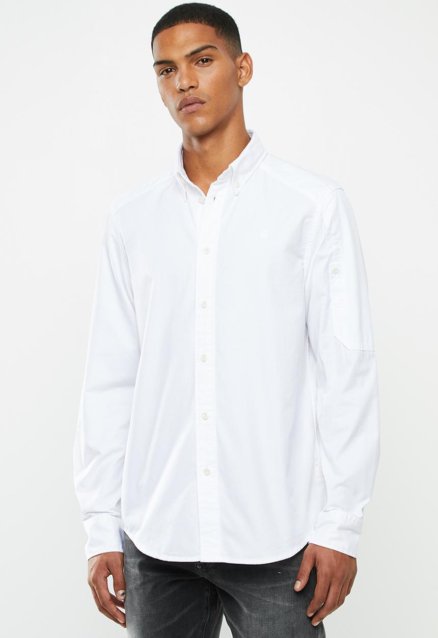 G-STAR - Stalt one pocket shirt - white