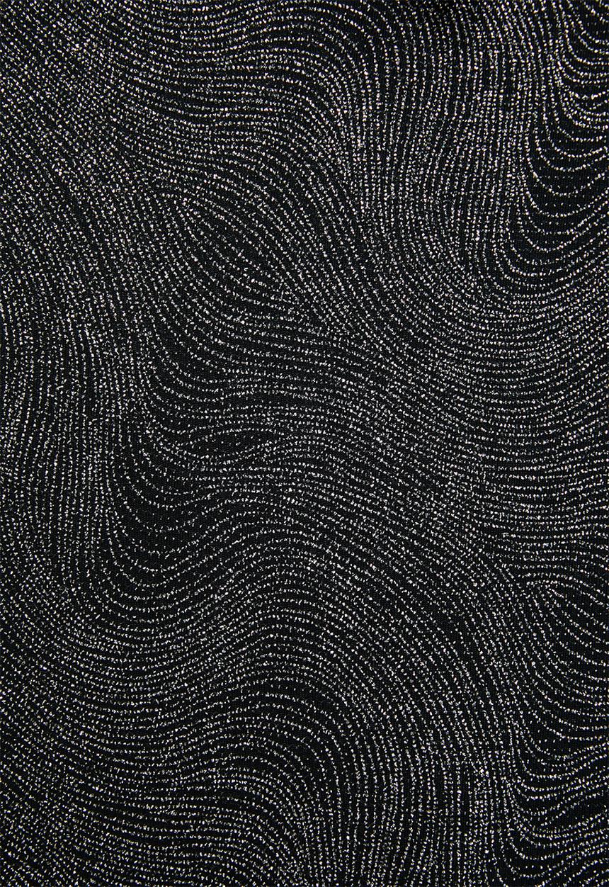 Blake - Sparkle cowl mini dress - black & silver