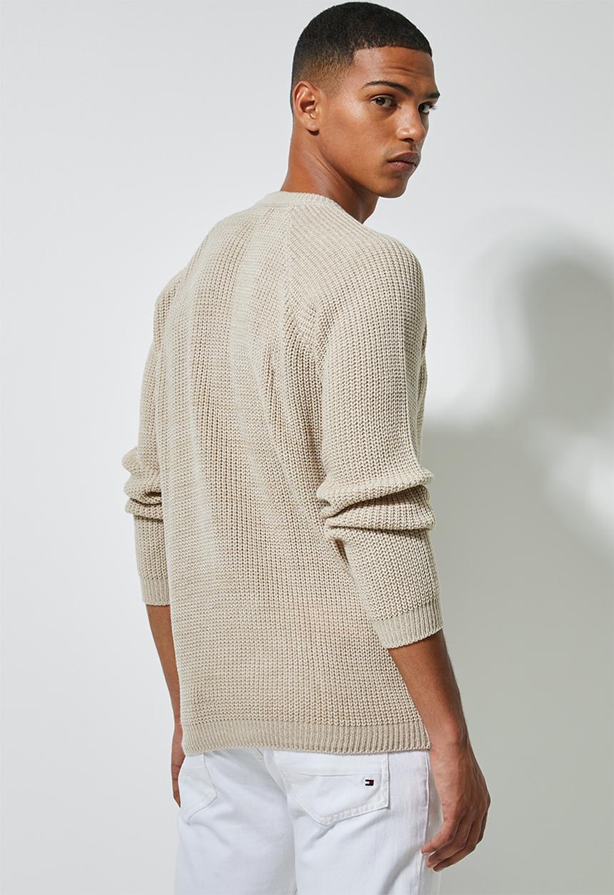 Superbalist - Textured raglan knit - beige