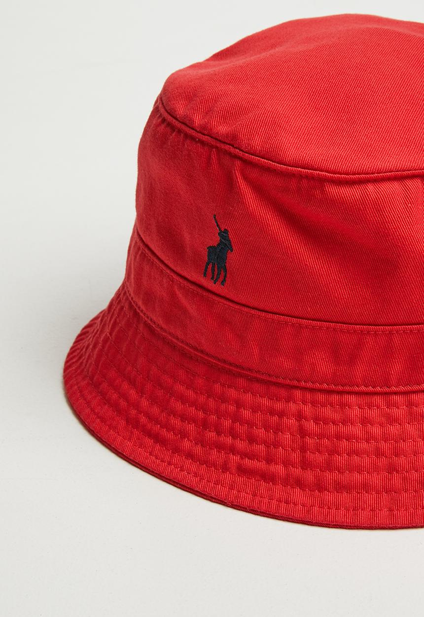 POLO - Sydney twill bucket hat - red