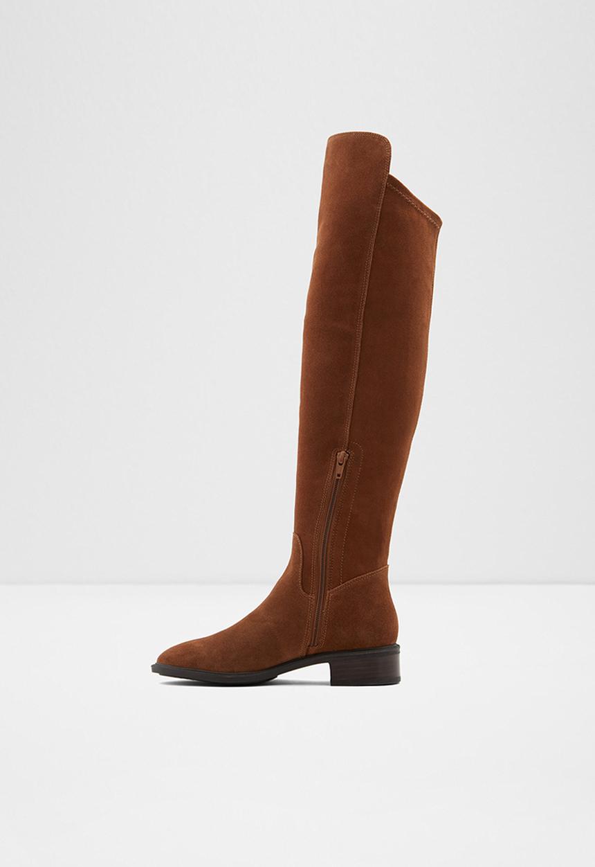 ALDO - Byssa suede boot - brown 