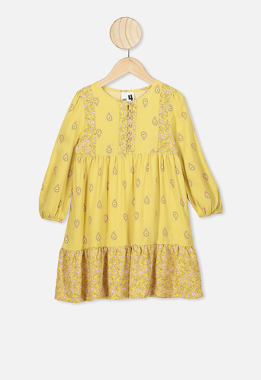 Cotton On - Ebony long sleeve dress - yellow
