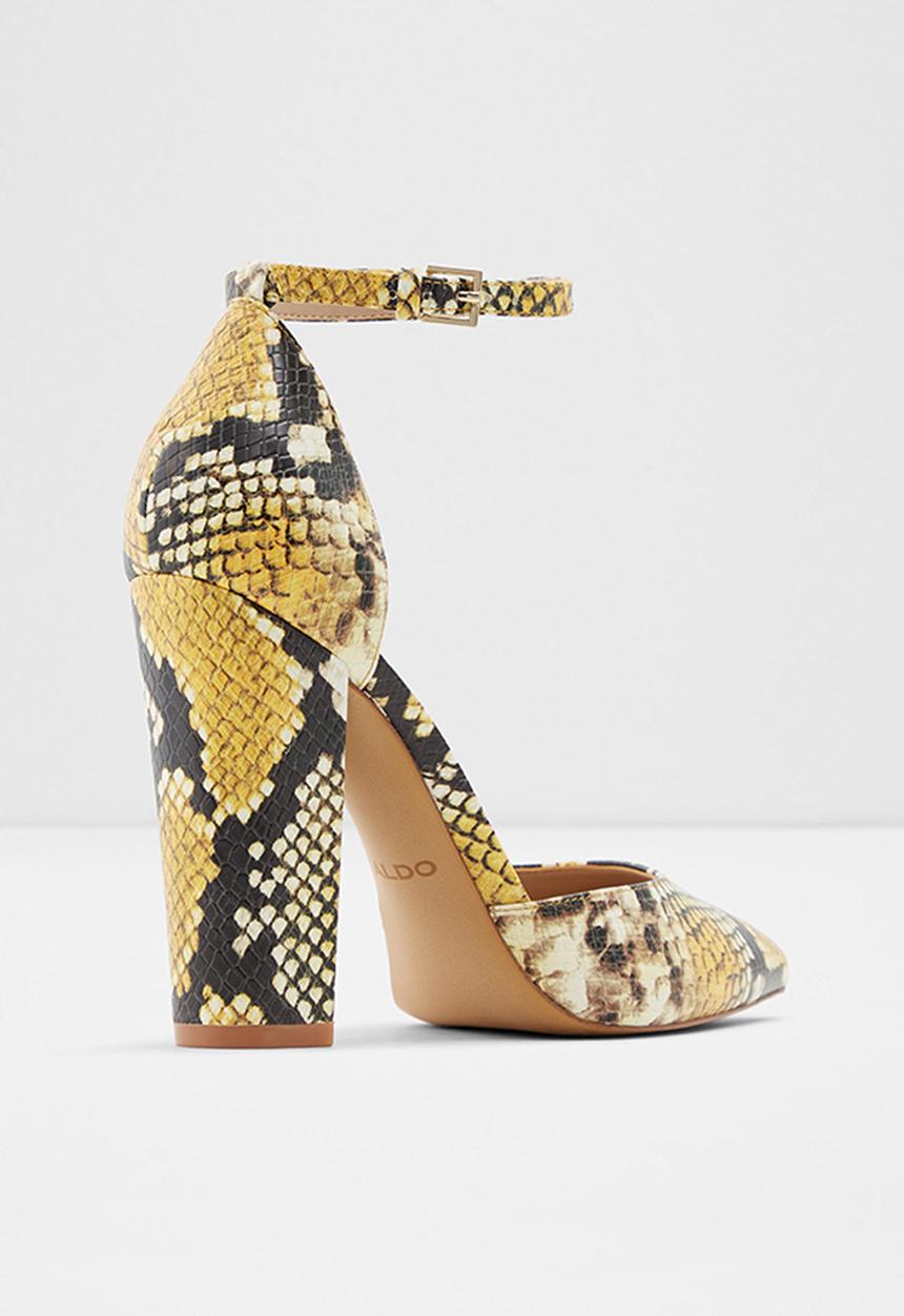 ALDO - Nicholes heel - yellow & brown 