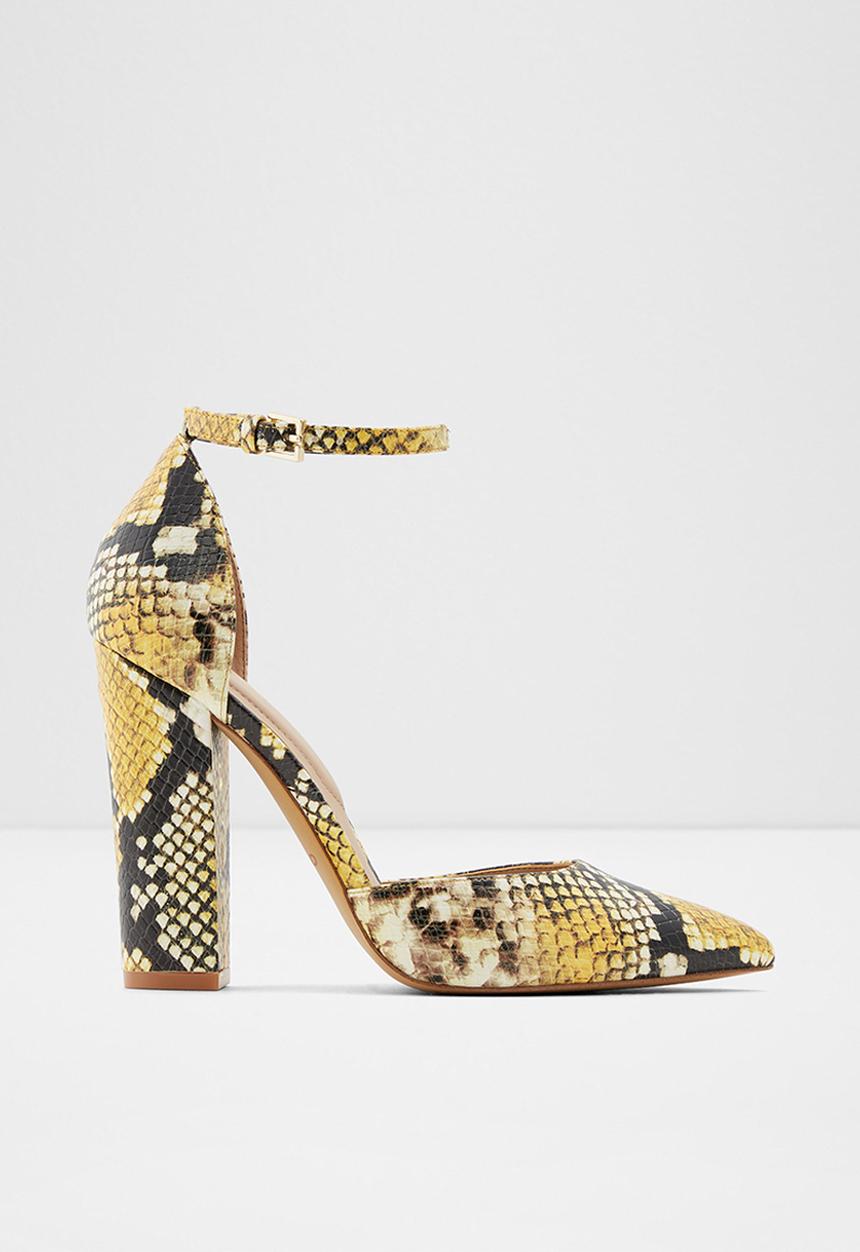 ALDO - Nicholes heel - yellow & brown 