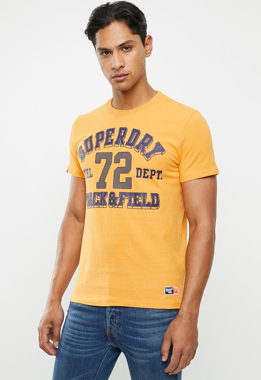Superdry. - Track & field tee - yellow